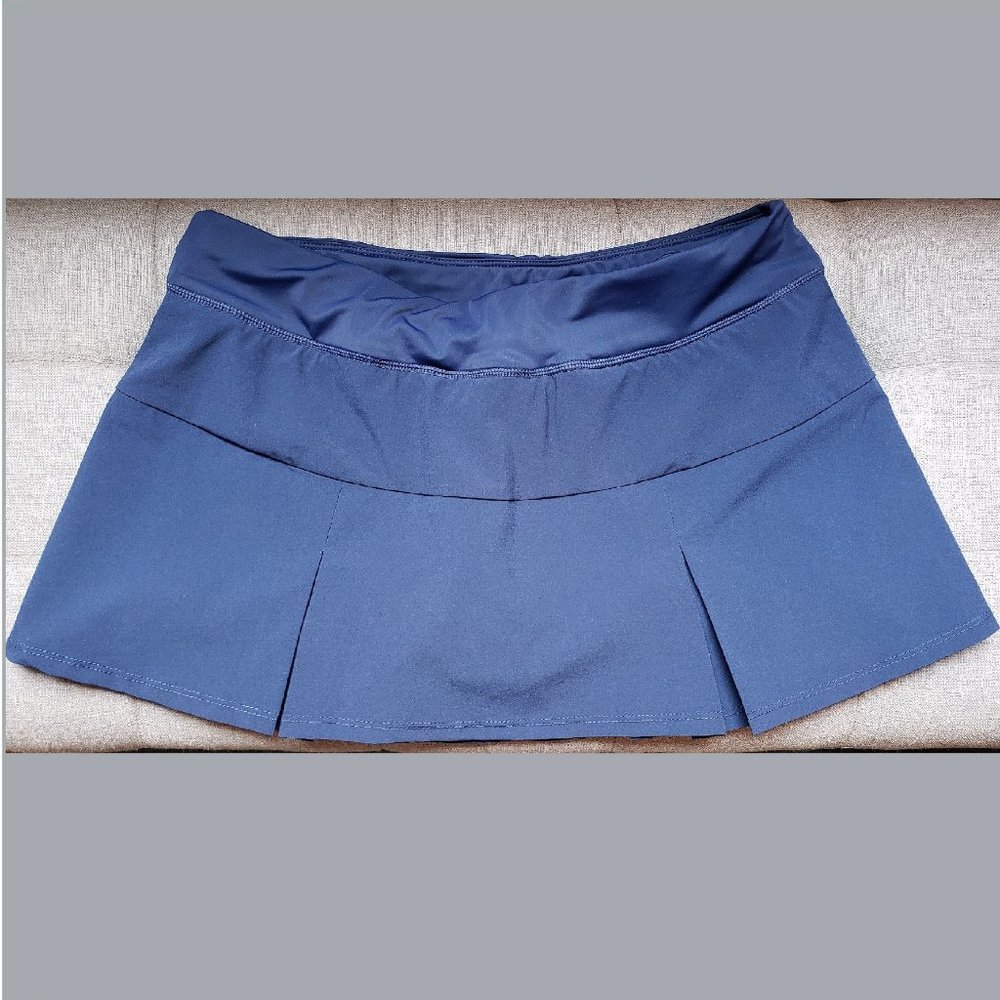 Lands End Mini Swim Skirt with Pleats - NWOT